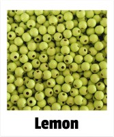 Holzperlen 6mm lemon